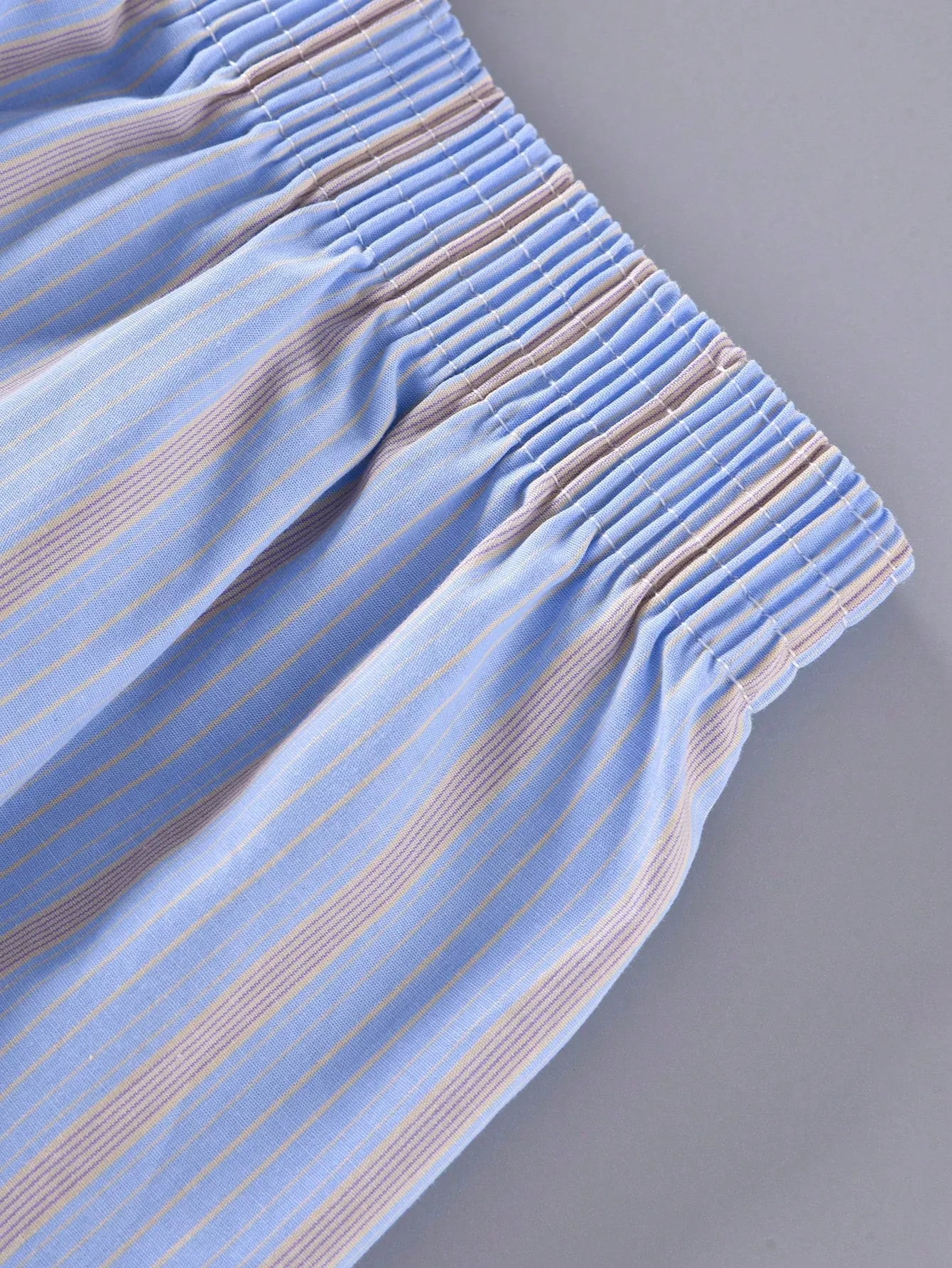 3pcs/Pack Men's Lightweight Striped Comfortable Aloha Shorts
