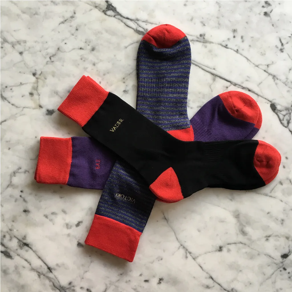 Black Serious Socks