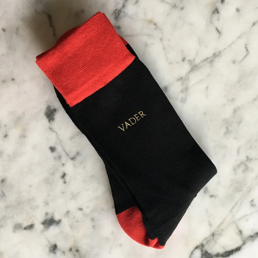 Black Serious Socks