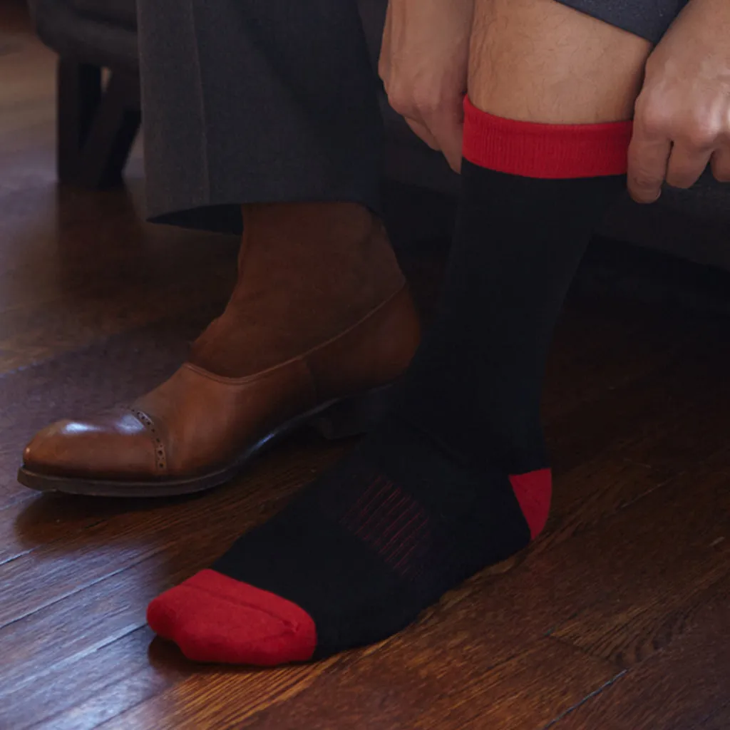 Black Serious Socks