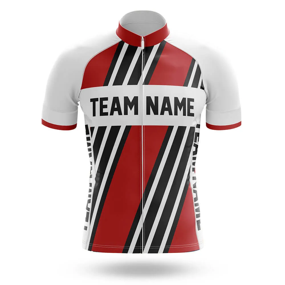 Custom Team Name M5 Red - Men's Cycling Kit