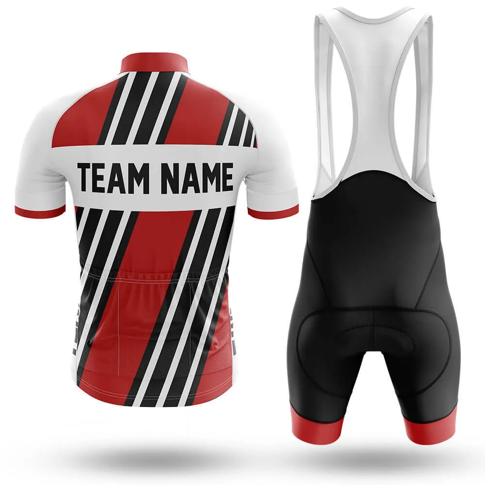 Custom Team Name M5 Red - Men's Cycling Kit