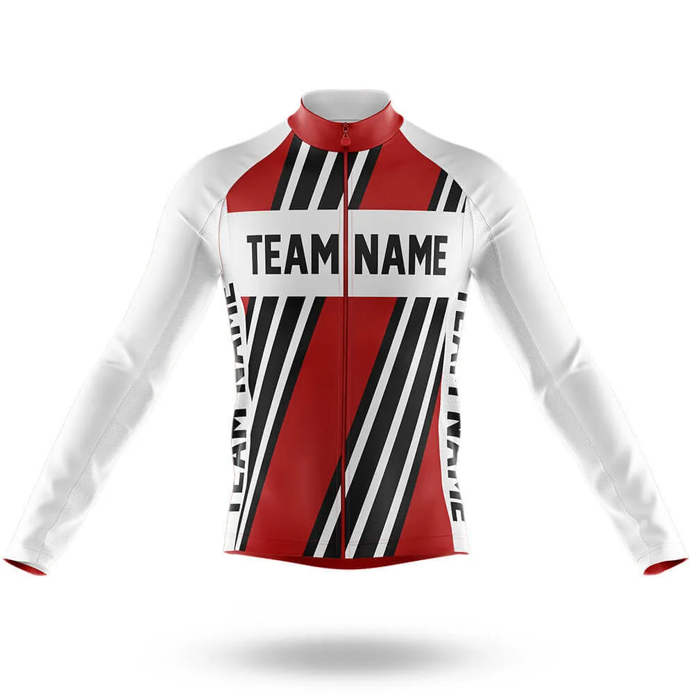 Custom Team Name M5 Red - Men's Cycling Kit