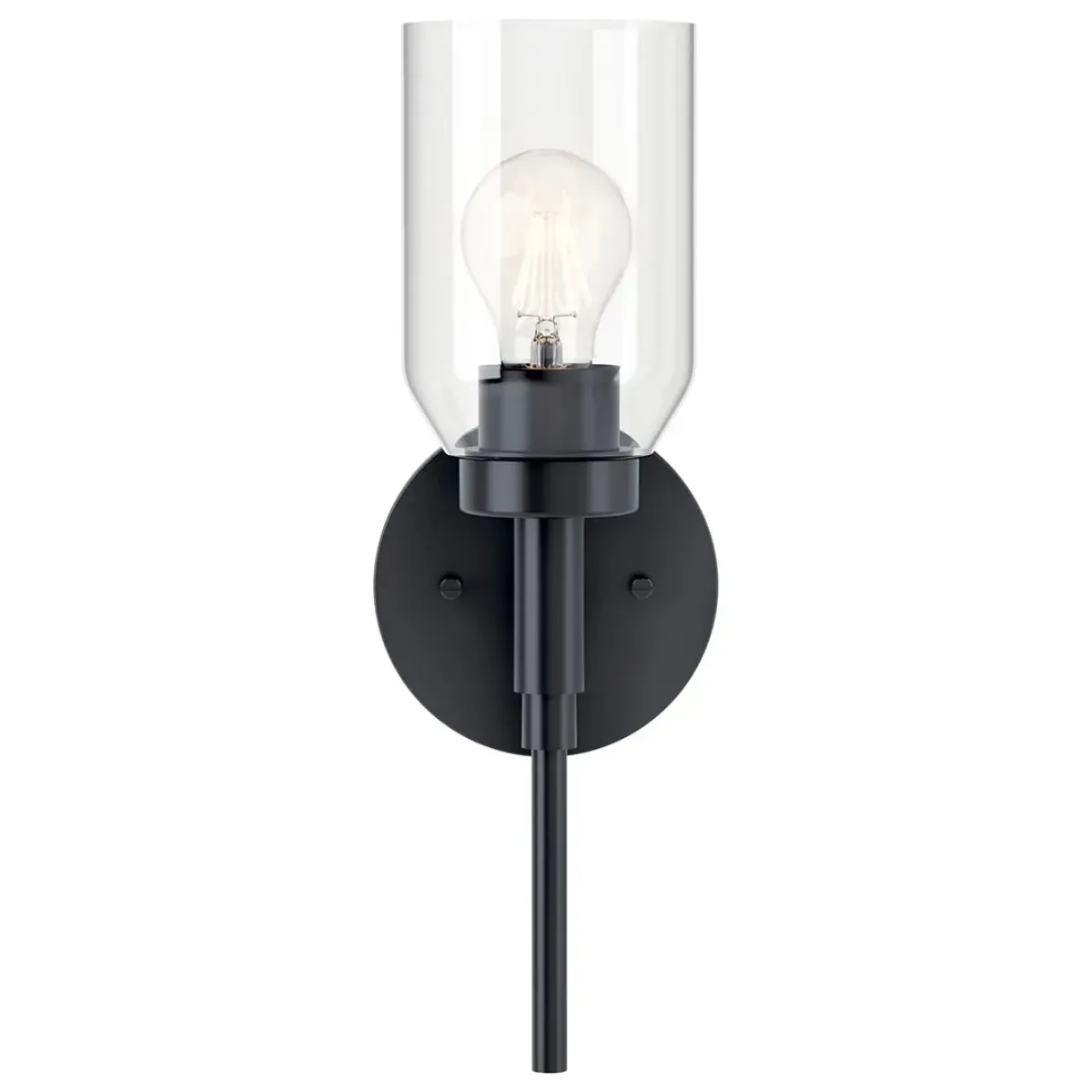 Madden 15" 1-Light Wall Sconce, Black Finish