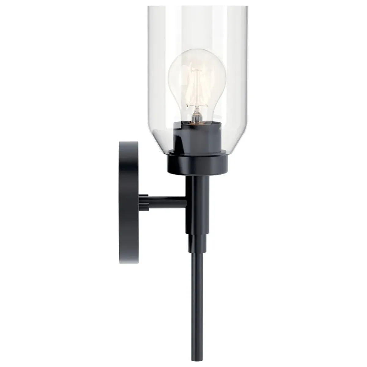 Madden 15" 1-Light Wall Sconce, Black Finish