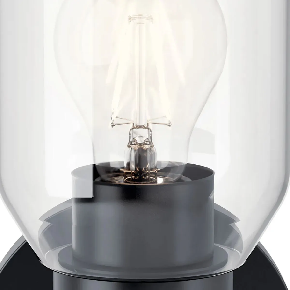 Madden 15" 1-Light Wall Sconce, Black Finish