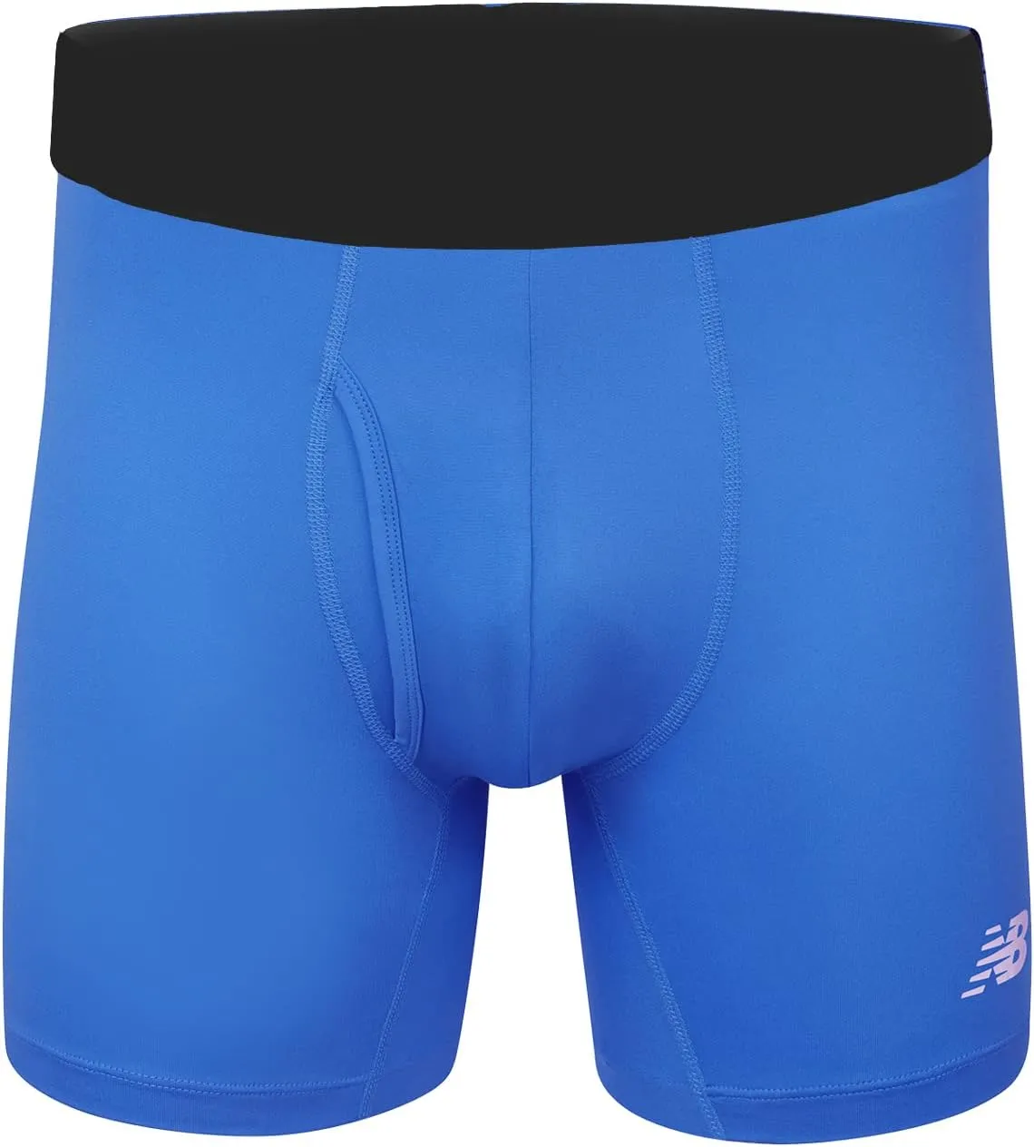 New Balance Men's Performance Boxer Briefs with Fly, Breathable Stretch Underwear, Moisture Wicking, Soft Waistband (3 Pack)