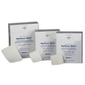 Optifoam Basic Polyurethane Foam Dressing with Fenestration, 3" x 3"