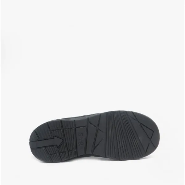 YOYO Boys Leather Lace Up School Shoes Black